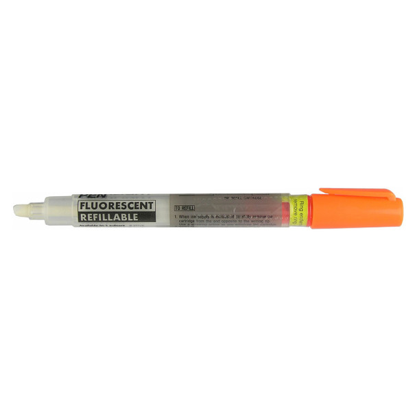 Nikko Highlighter Refillable Orange Pack of 12 | Mega Office Supplies