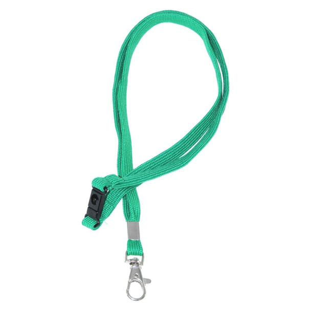 Osmer Lanyard D Clip 45cm Safety Release Green Pack 20 Box of 5