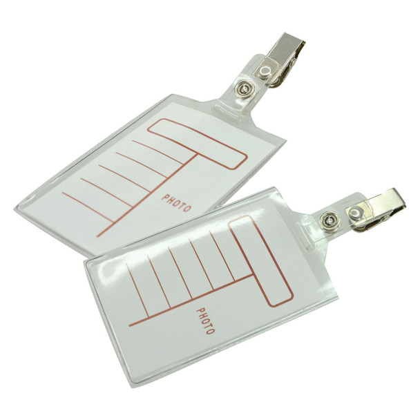 Osmer Clear PVC Strap with Alligator Clip Pack of 20