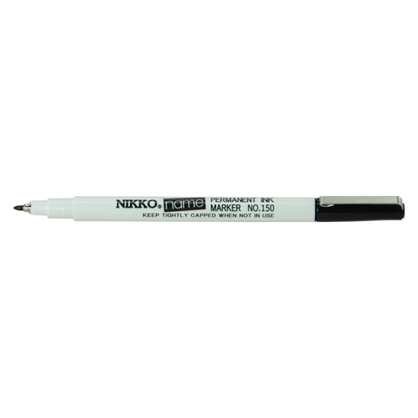 Nikko Black Name Pen Laundry and Freezer Marker Box of 25