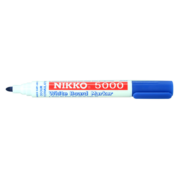 Nikko Blue 5000 Dry Erase Whiteboard Marker Box of 12
