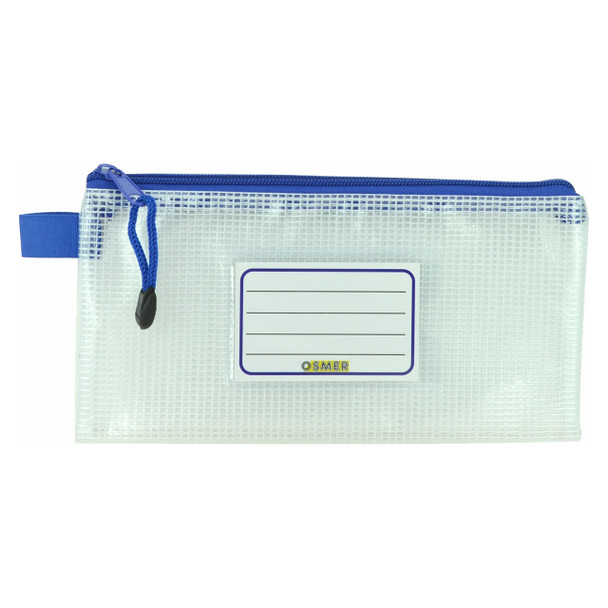 Osmer Mesh Case Clear 23cm x 12cm Pack of 12 | Mega Office Supplies
