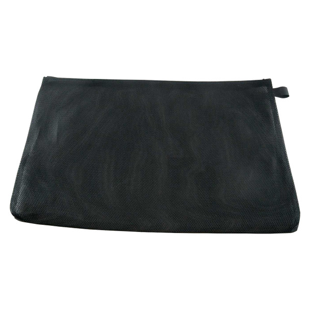Osmer Double Mesh Nylon Net Pencil Case A4 37cm x 27.5cm Black Pack of 6 | Mega Office Supplies