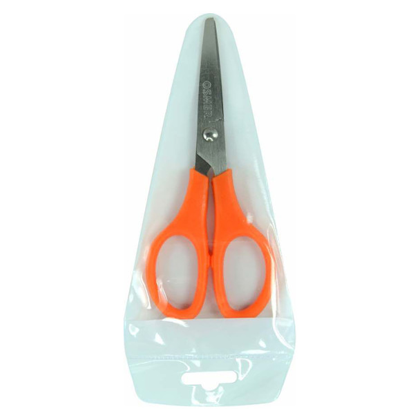 Osmer School Scissors 130mm Orange Handle PVC Pouch Pack of 12