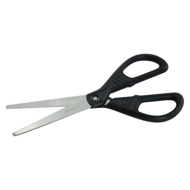 Osmer Scissors Office 170mm Black Handle Hangsell Pack of 12