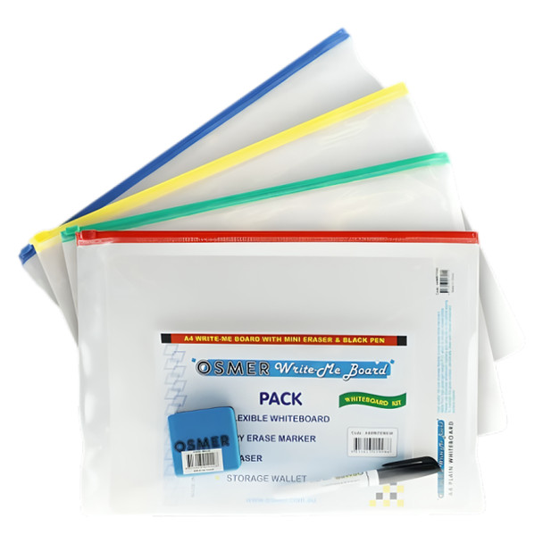 Osmer Write-Me Board A4 Whiteboard Kit Pack of 12