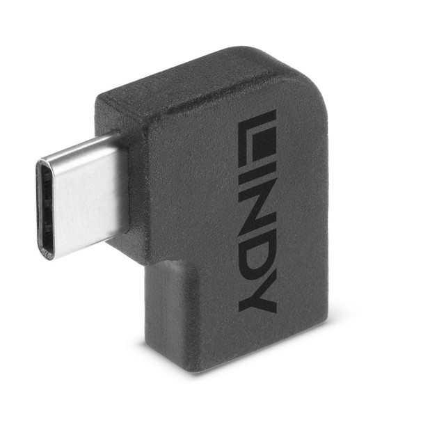 Lindy USB 3.2 Type C Male to C Female 90 Degree Adapter