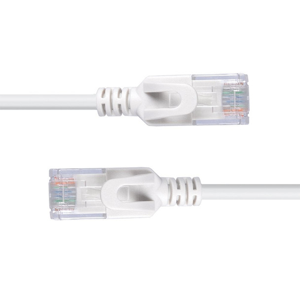 Lindy CAT6A U/UTP Ultra Slim Network Cable 0.5m, Grey | Mega Office Supplies