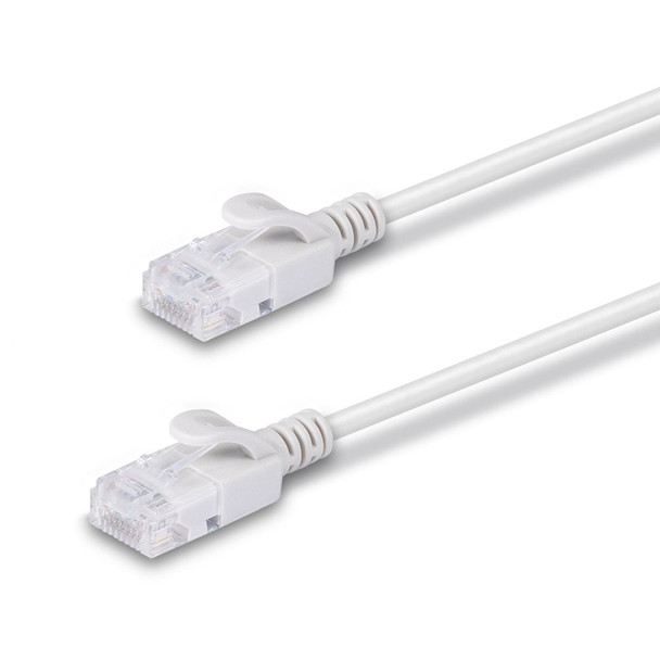 Lindy Network Cable 0.5m CAT6A U/UTP Ultra Slim, Grey | Mega Office Supplies
