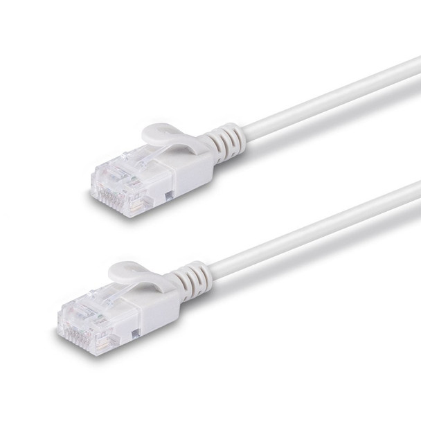 Lindy Network Cable 3m CAT6A U/UTP Ultra Slim, Grey | Mega Office Supplies