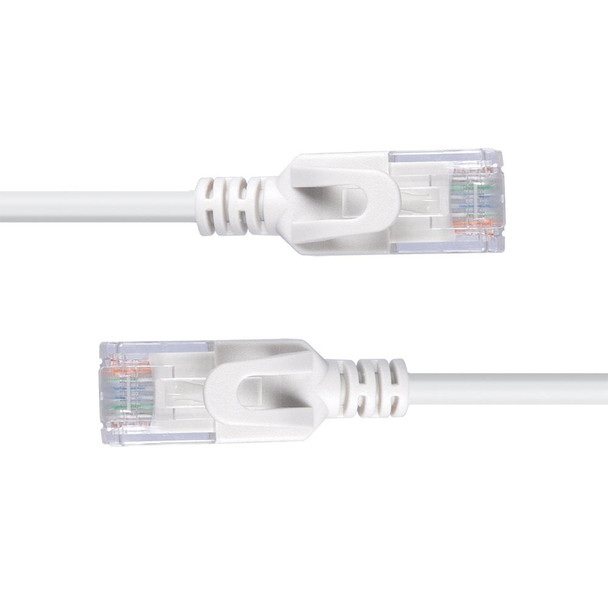 Cat6A U/UTP Ultra Slim Network Cable Lindy Grey 3m