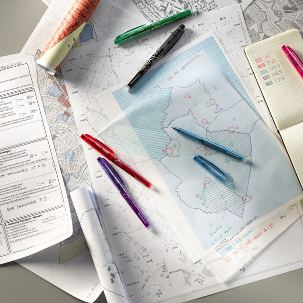 Pilot FriXion Point Ultra Fine Erasable Gel Pen Green Box of 12