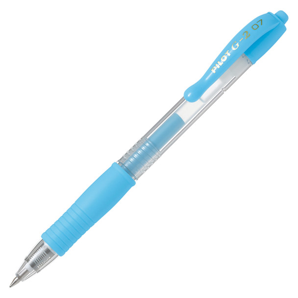 Pilot G-2 Pastel Blue Retractable Gel Pen 0.7mm Box of 12