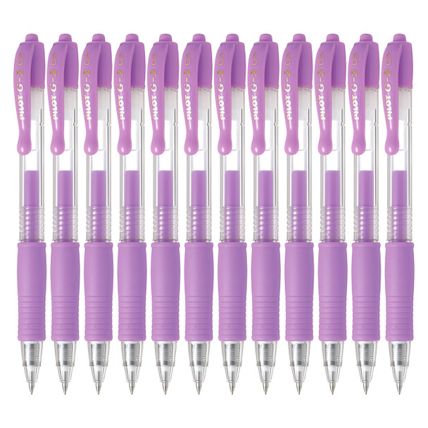 Pilot G-2 Retractable Gel Pen 0.7mm Pastel Violet Box of 12