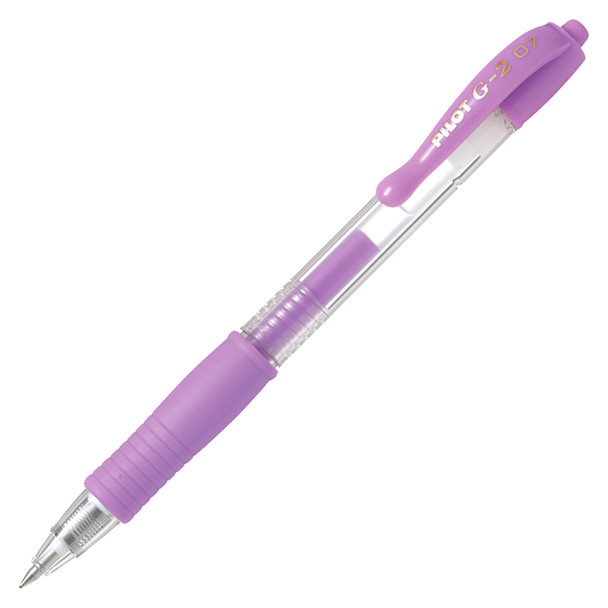 Pilot G-2 Pastel Violet Retractable Gel Pen 0.7mm Box of 12