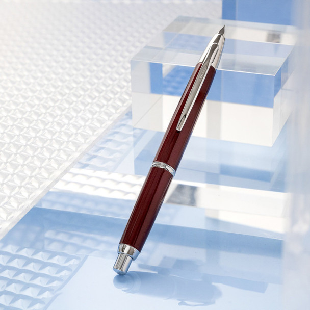 Pilot Capless Decimo Fountain Pen Fine Nib Red Barrel