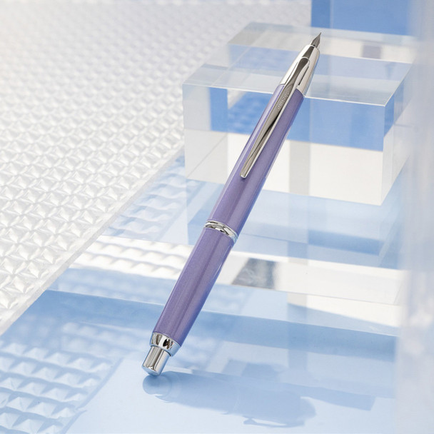 Pilot Fountain Pen Medium Nib Violet Barrel Capless Decimo | Mega Office Supplies