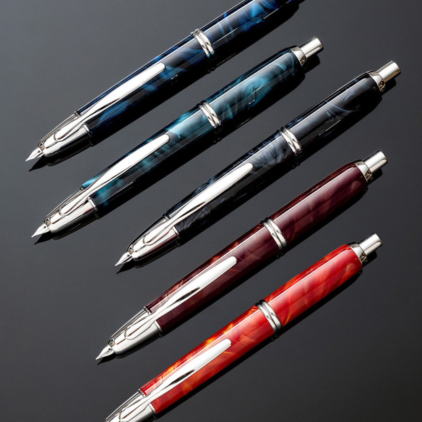 Pilot Fountain Pen Capless SE Marble Orange Barrel Fine Nib