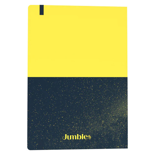Jumble & Co Yellow Chaos and Control Ruled Notebook Method and Magic A5 | Mega Office Supplies
