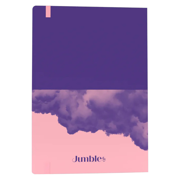 Jumble & Co Purple Chaos and Control Ruled Notebook Organisation and Inspiration A5 | Mega Office Supplies