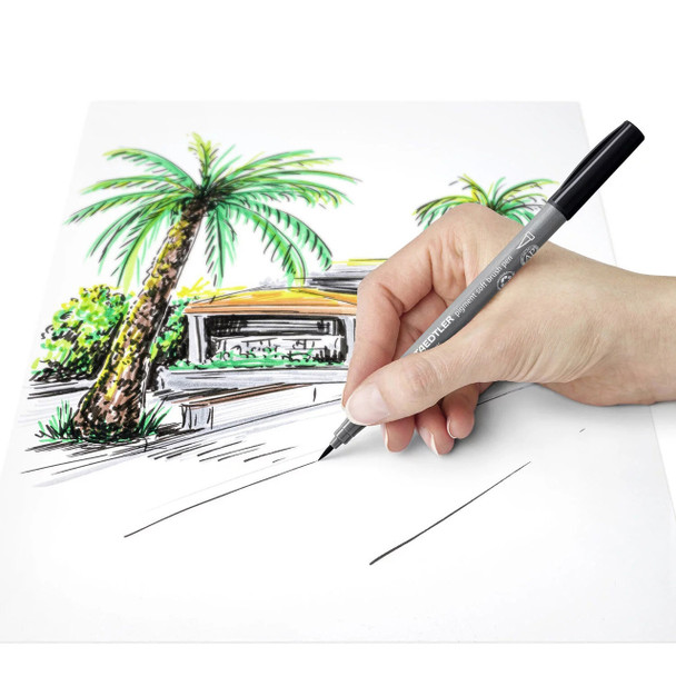Staedtler Assorted Colours and Tips 37 Pigment Arts Pen Display of 280 | Mega Office Supplie