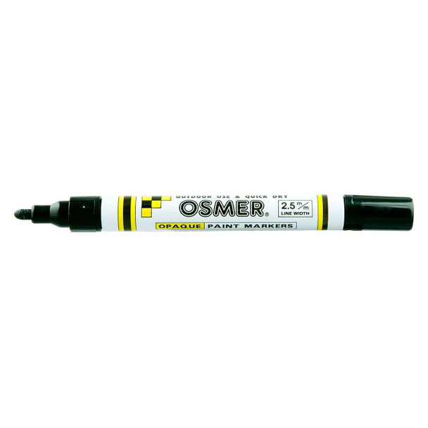 Osmer Black Opaque Paint Marker Broad Tip Box of 12