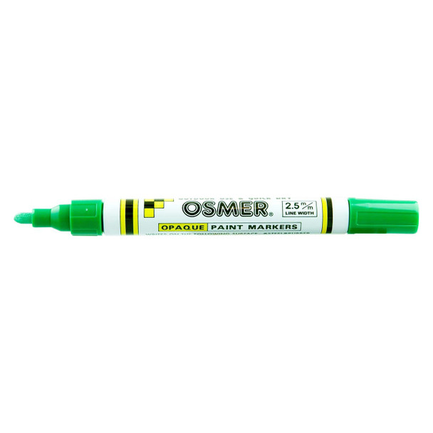 Osmer Dark Green Opaque Paint Marker Broad Tip Box of 12