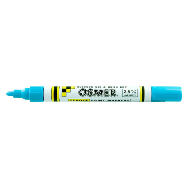Osmer Broad Tip Light Blue Opaque Paint Marker Box of 12 | Mega Office Supplies