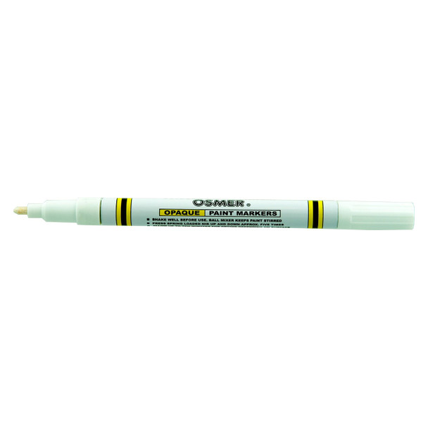 Osmer White Opaque Paint Marker Fine Tip Box of 12