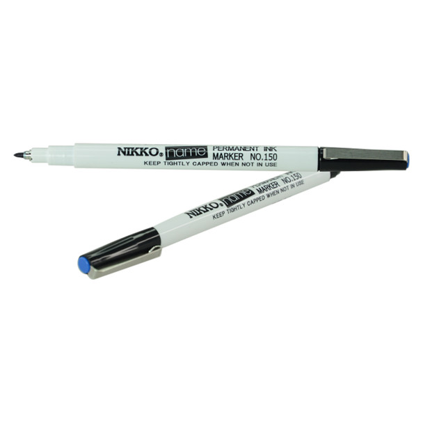 Nikko Blue Name Marker Fine Point Box of 12