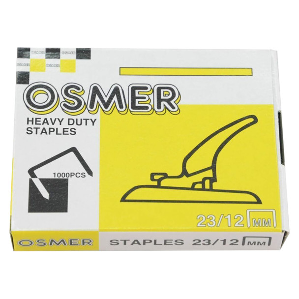 Osmer Staples 23/12 Heavy Duty Box of 1000