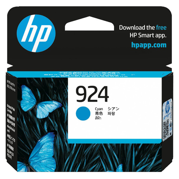 HP 924 Ink Cartridge Cyan 400 Pages