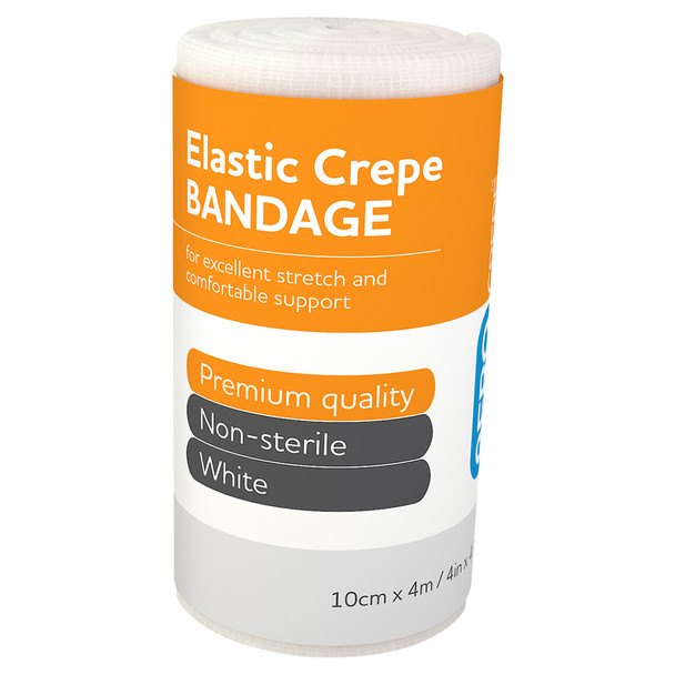 AeroCrepe Elastic Crepe Bandage 10cm x 4m Wrap/12 | Mega Office Supplies