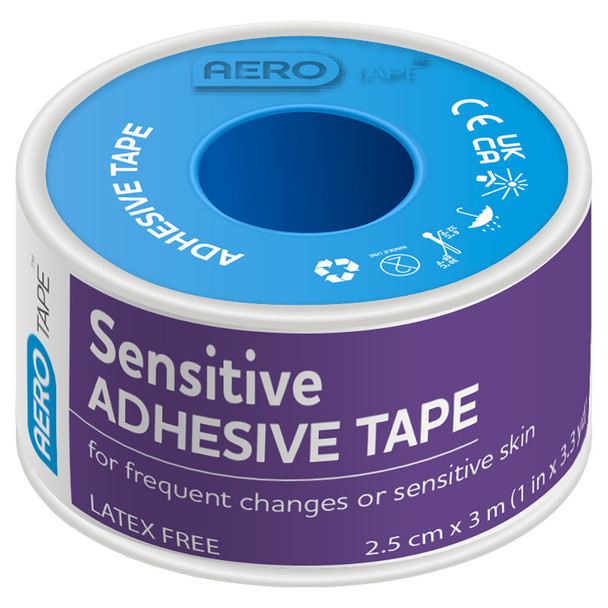 AeroTape Sensitive Silicone Tape 2.5cm x 3m Box/6 (Pack of 6) | Mega Office Supplies