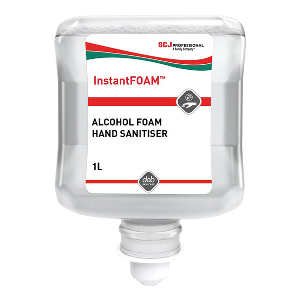 Deb InstantFoam Alcohol-Based Foam Hand Sanitiser 1L x 6 | Mega Office Supplies