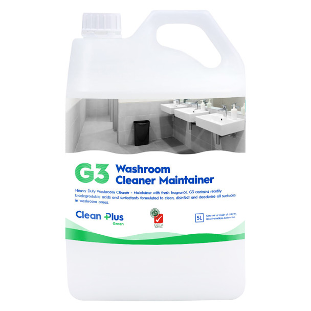 Clean Plus G3 - Washroom Cleaner Maintainer 5L | Mega Office Supplies