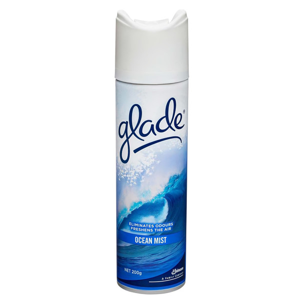 Glade Air Freshener Aerosol Ocean Mist 200g Pack of 6