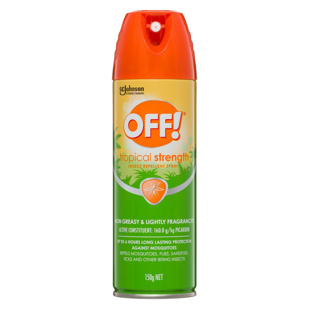 Off! Tropical Strength Insect Repellent Aerosol Spray 150g Pack of 6