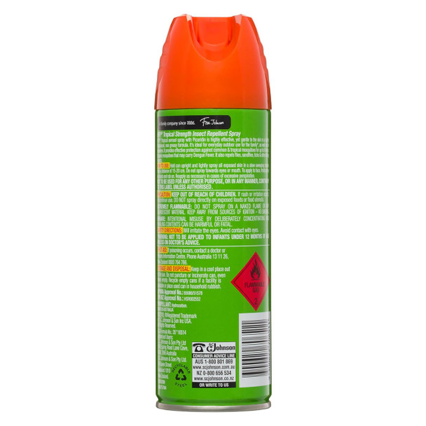 Off! Aerosol Spray 150g Tropical Strength Insect Repellent Pack of 6
