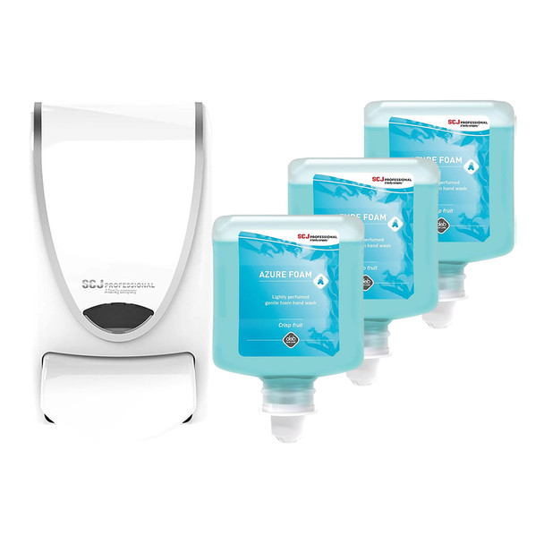 Deb Refresh Azure Hand Wash 1L Proline Starter Pack (1L Dispenser + 3 Cartridges) | Mega Office Supplies