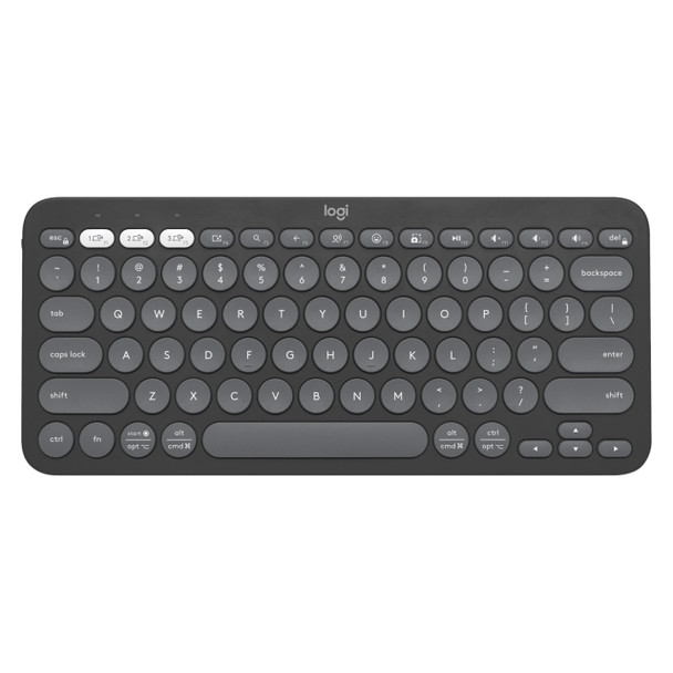 Logitech K380S Pebble Keys 2 Wireless Keyboard Tonal Graphite