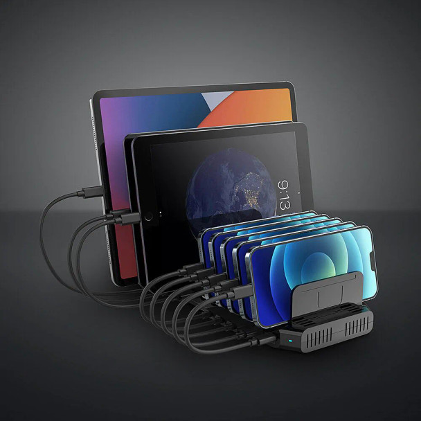 Lindy 120W 10 Port USB Charging Station