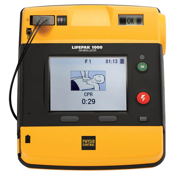 Lifepak 1000 Defibrillator with ECG Display and Manual Override | Mega Office Supplies
