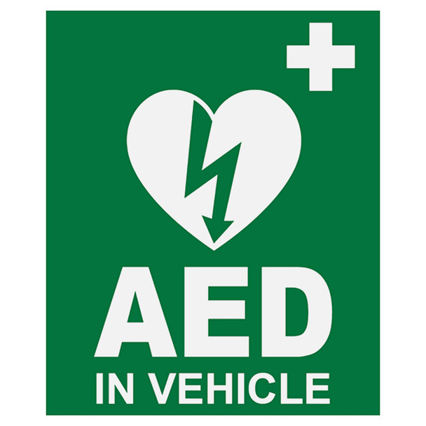 CardiAct AED In Vehicle Window Sticker 10 x 12cm | Mega Office Supplies CardiAct AED In Vehicle Window Sticker 10 x 12cm | Mega Office Supplies
