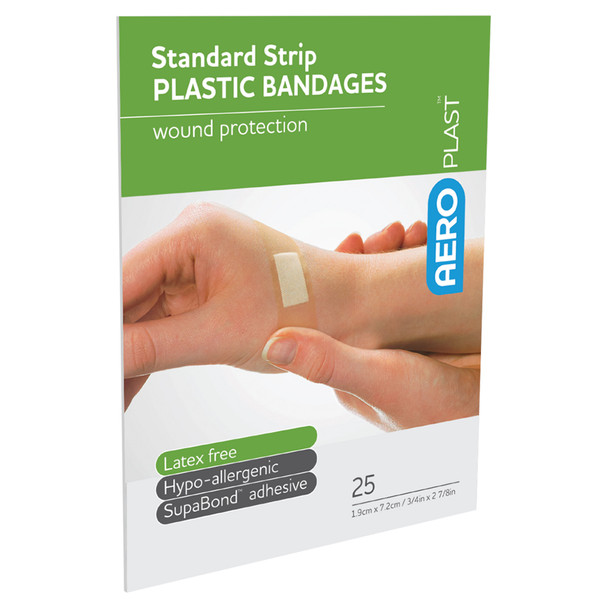 AeroPlast Plastic Standard Strip 7.2 x 1.9cm Envelope/25 (Pack of 20) | Mega Office Supplies
