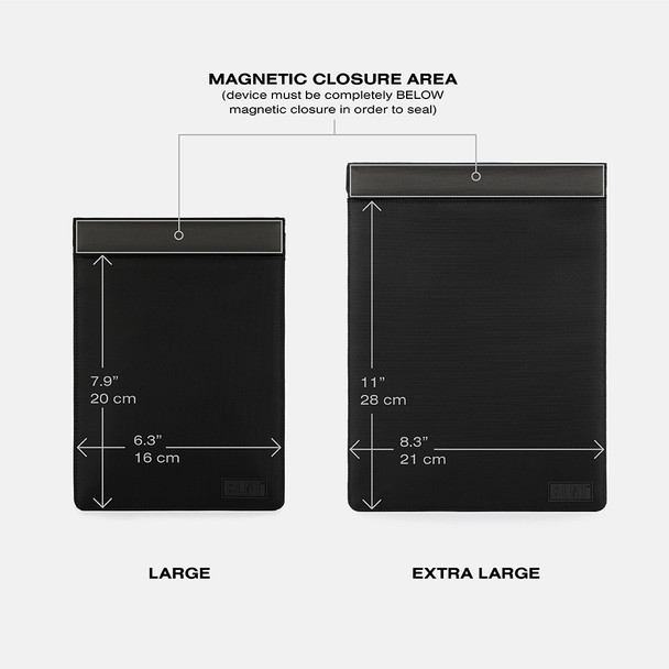 SLNT Black Faraday Tablet Sleeve Large | Mega Office Supplies