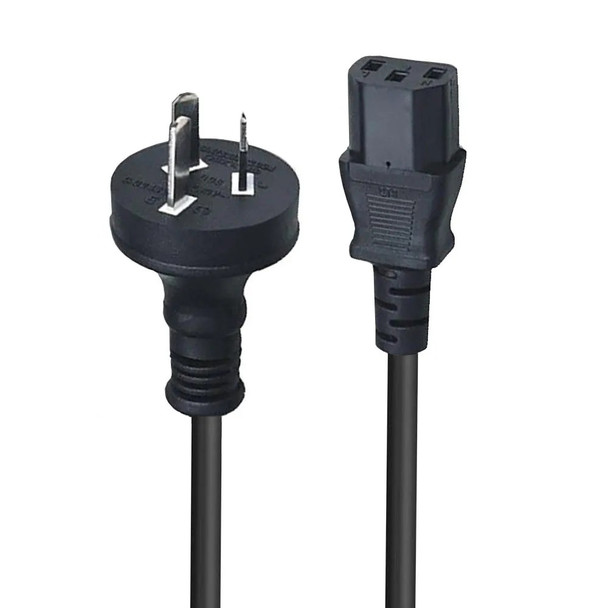 Lindy 0.5m Power Cable 10A 3-Pin Plug to IEC C13 Socket Black