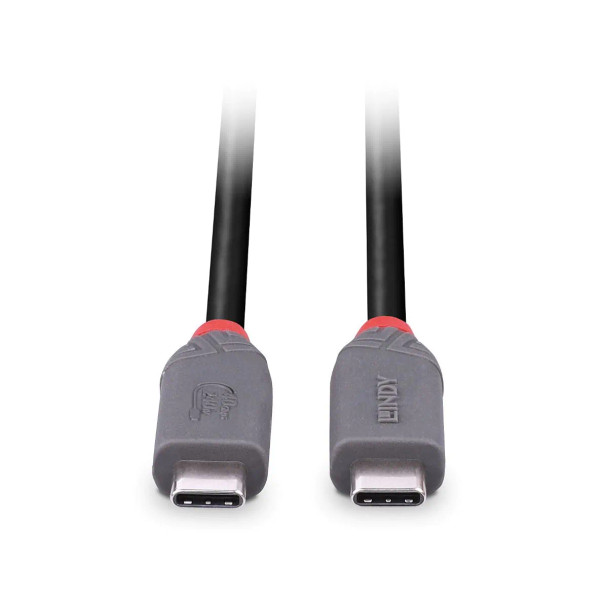 Lindy USB 4 240W Type C Cable 40Gbps Anthra Line 1.5m
