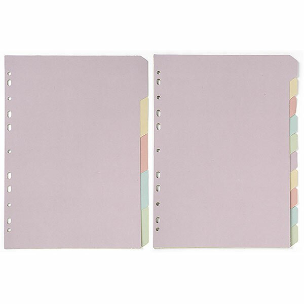 Marbig Enviro A4 Indices and Dividers 10 Tab Manilla Multi Colour