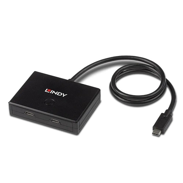 Lindy 2 Port USB 3.2 Gen 2 Type C Bi-Directional Switch | Mega Office Supplies